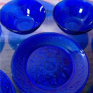 Cristal d'Arques Durand Cobalt Blue